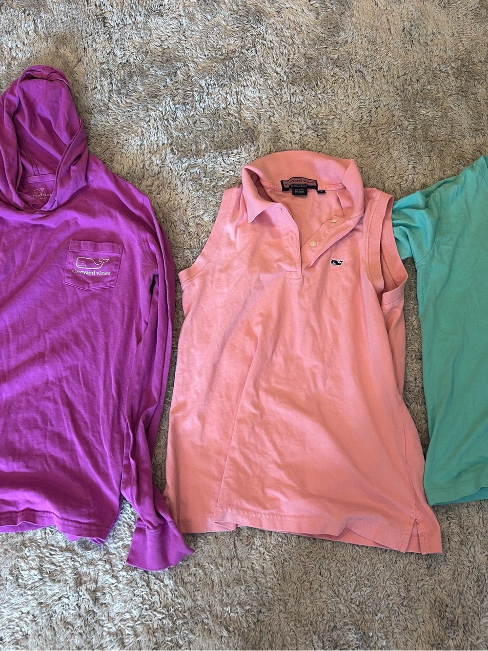 Vineyard Vines Girls Pink Sleeveless Polo